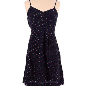 J.Crew Navy Polka Dotted Sundress